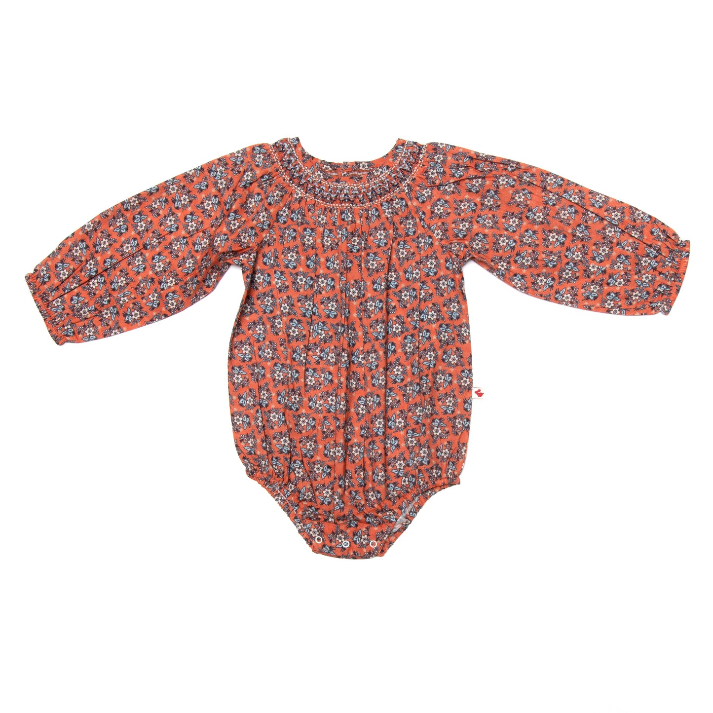 Smocked Neck Sophie Bubble