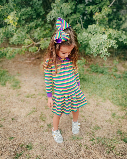 Mardi Gras Polo Dress