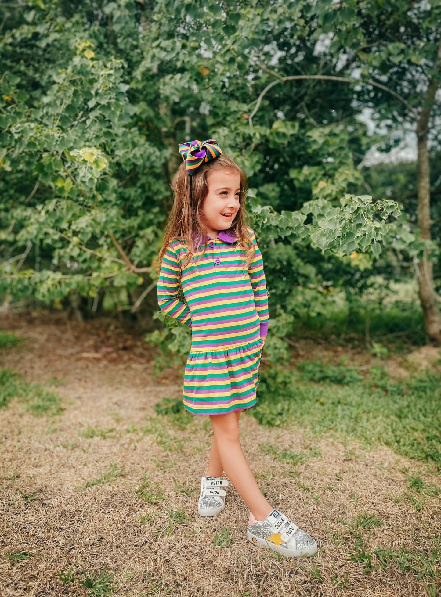 Mardi Gras Polo Dress