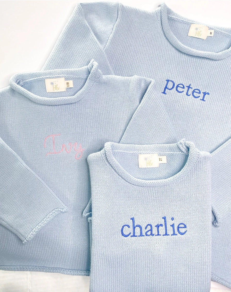 Blue Rollneck Sweater