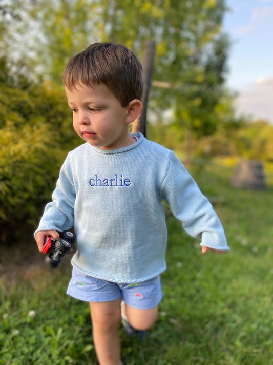 Blue Rollneck Sweater