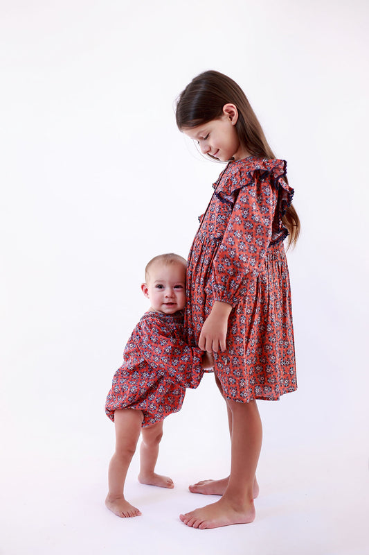 Smocked Neck Sophie Bubble