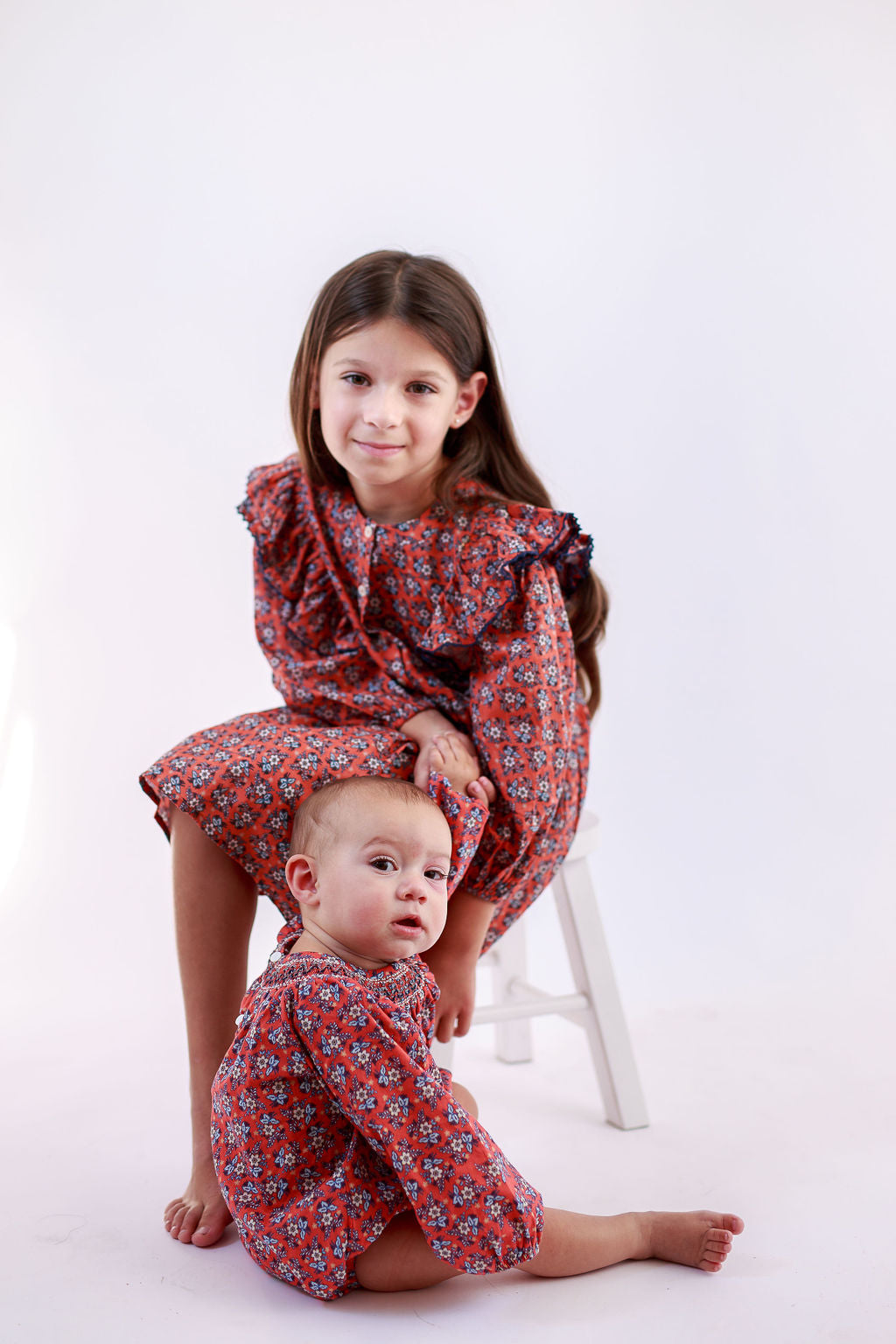 Smocked Neck Sophie Bubble