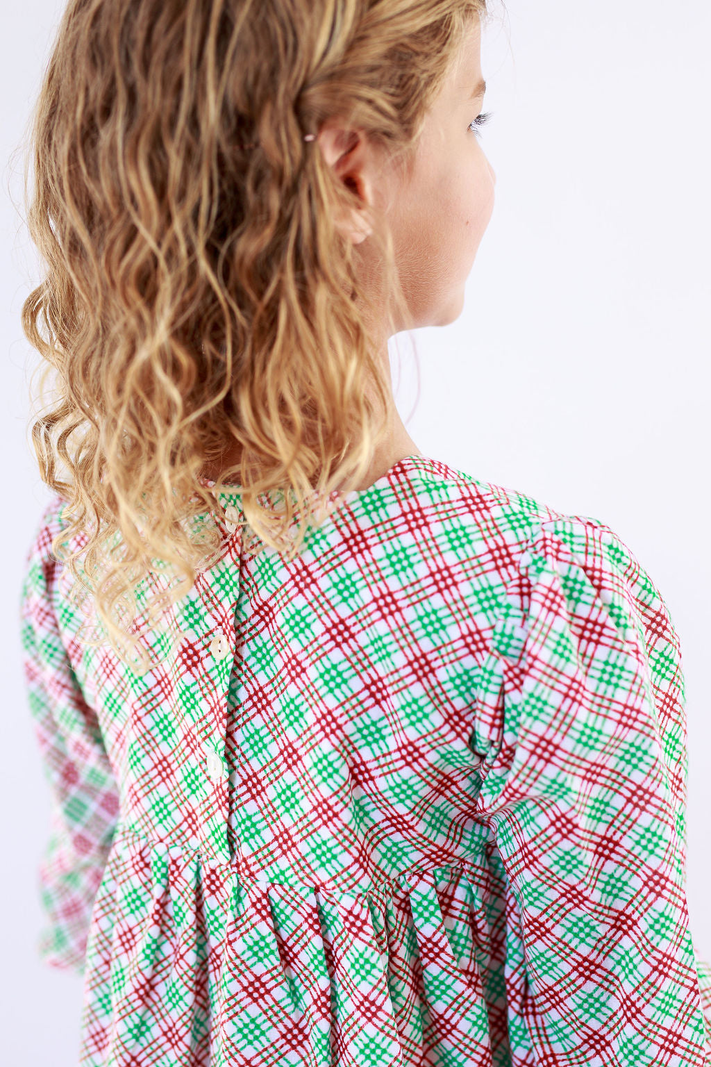 Organic Cotton Red & Green Plaid Jumper
