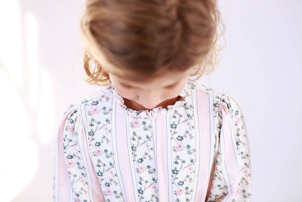 Yorkshire Dress/Bloomer Set in Astrid Stripe