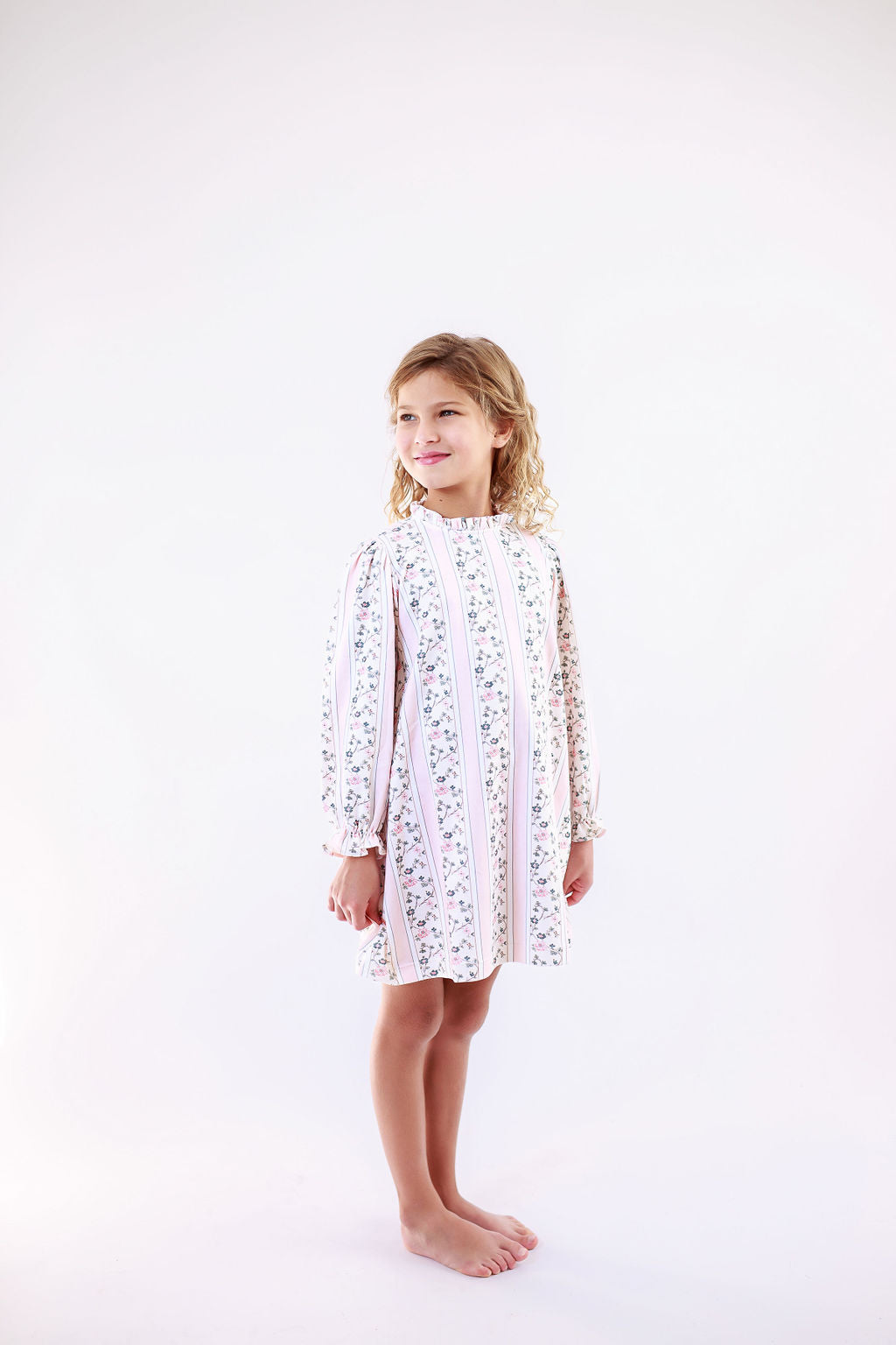 Yorkshire Dress/Bloomer Set in Astrid Stripe