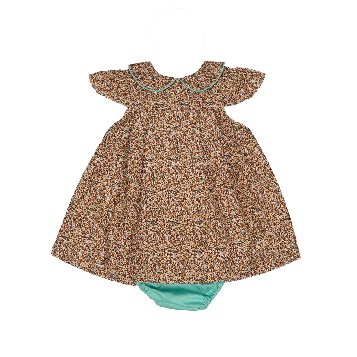 Bella Brown Floral Bloomer Set