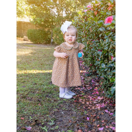 Bella Brown Floral Bloomer Set