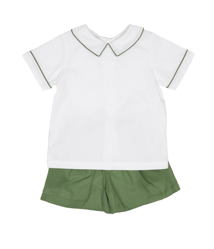 Boys Hunter Green Short Set