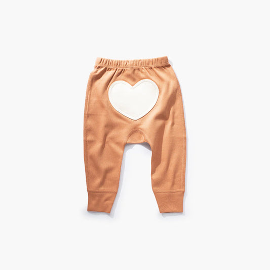 Organic Fox Print Heart Pants