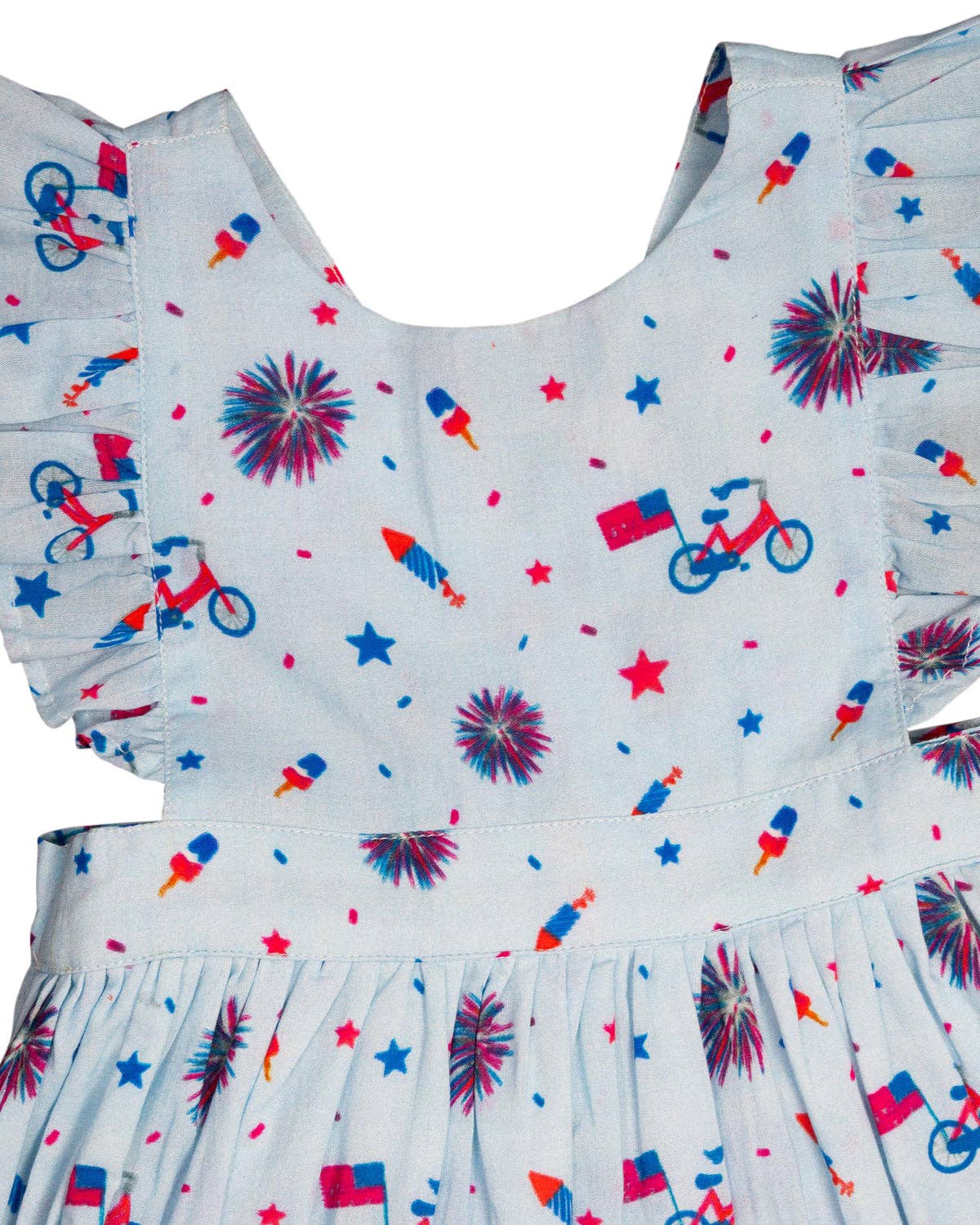 Blue Patriotic Penny Bloomer Set