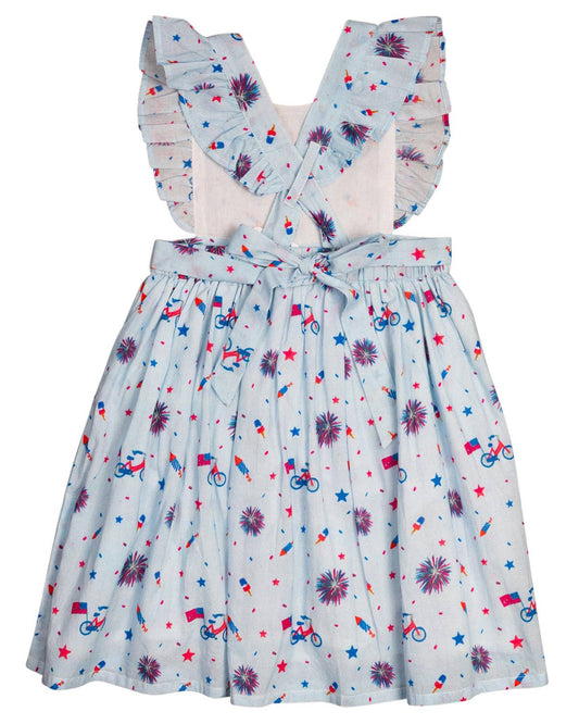 Blue Patriotic Penny Dress