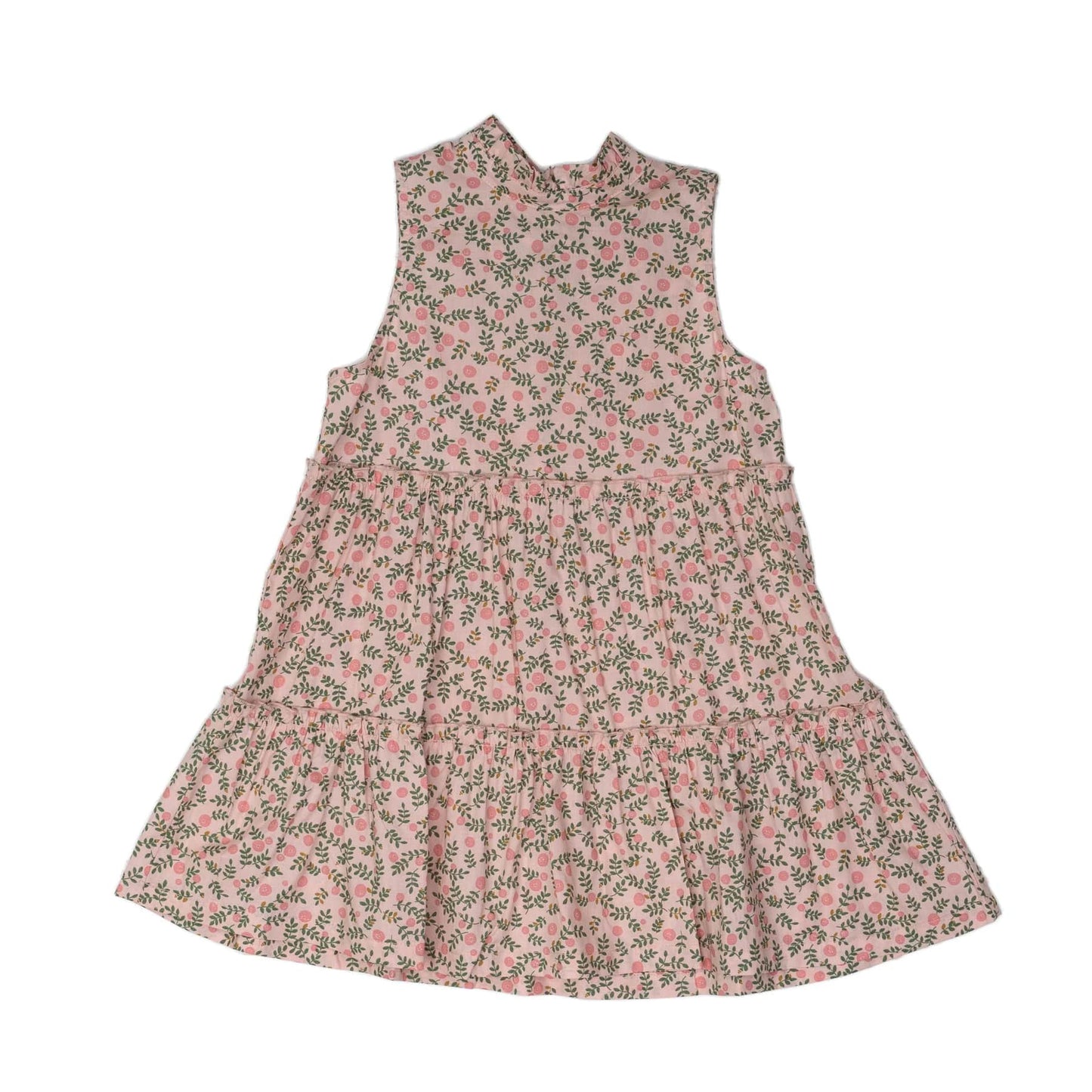 Christa Mom Dress in Pink/Green Floral