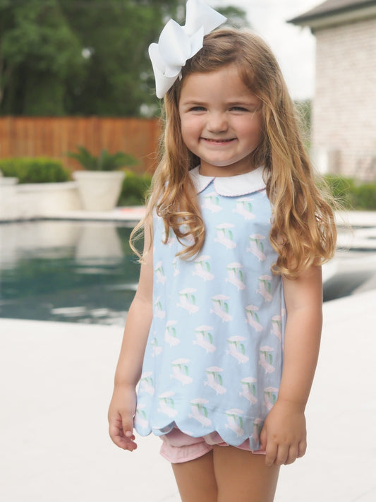 Cabana Girls Scalloped Set