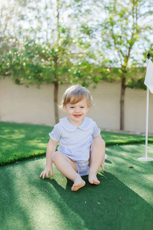 Palmer Boys' Bubble in Blue Box Plaid