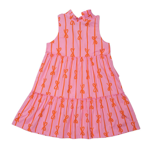 Christa Pink Bow Mom Dress