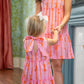 Christa Pink Bow Mom Dress