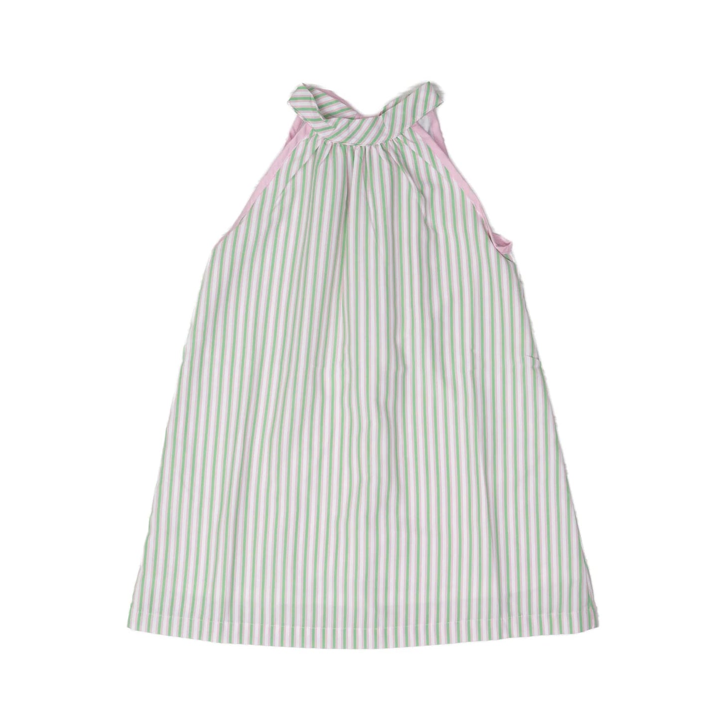 Jewel Pink & Green Stripe Dress