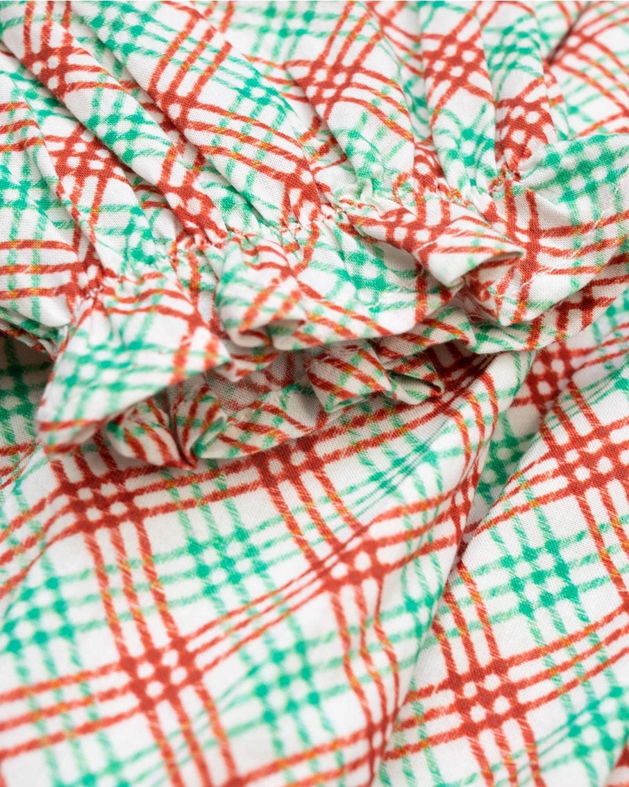 Organic Cotton Red & Green Plaid Jumper