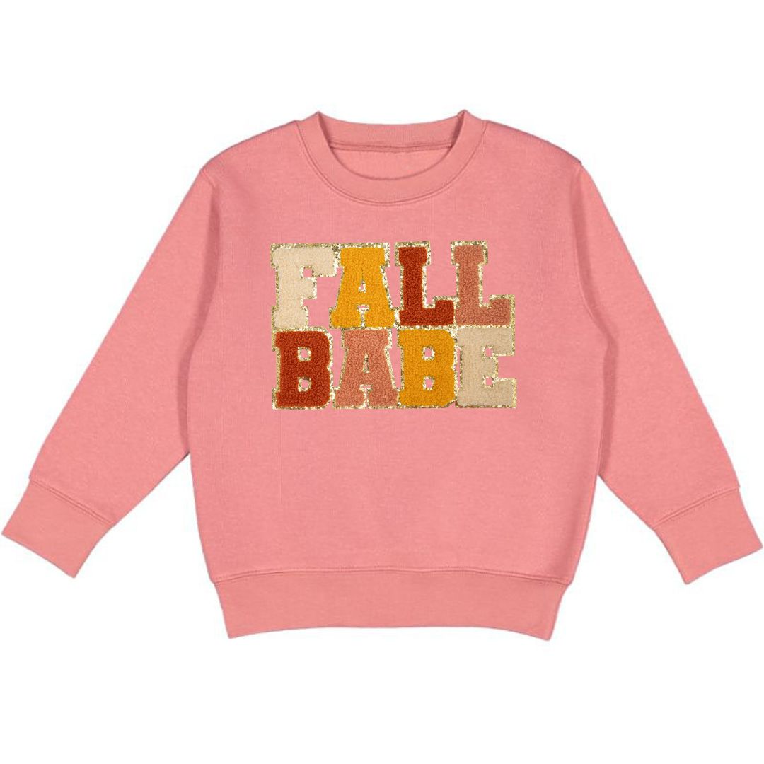 Fall Babe Chenille Patch Sweatshirt