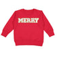 Merry Chenille Patch Christmas Sweatshirt