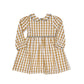 Janey Mustard Check Dress