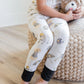 Black & Gold Puppy Football Two Piece PJ Set