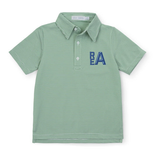 Will Performance Polo in Green Stripes