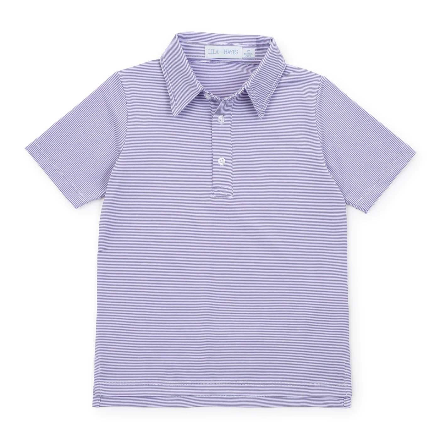 Will Performance Polo in Purple Stripes