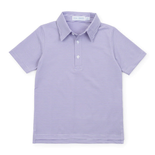 Will Performance Polo in Purple Stripes