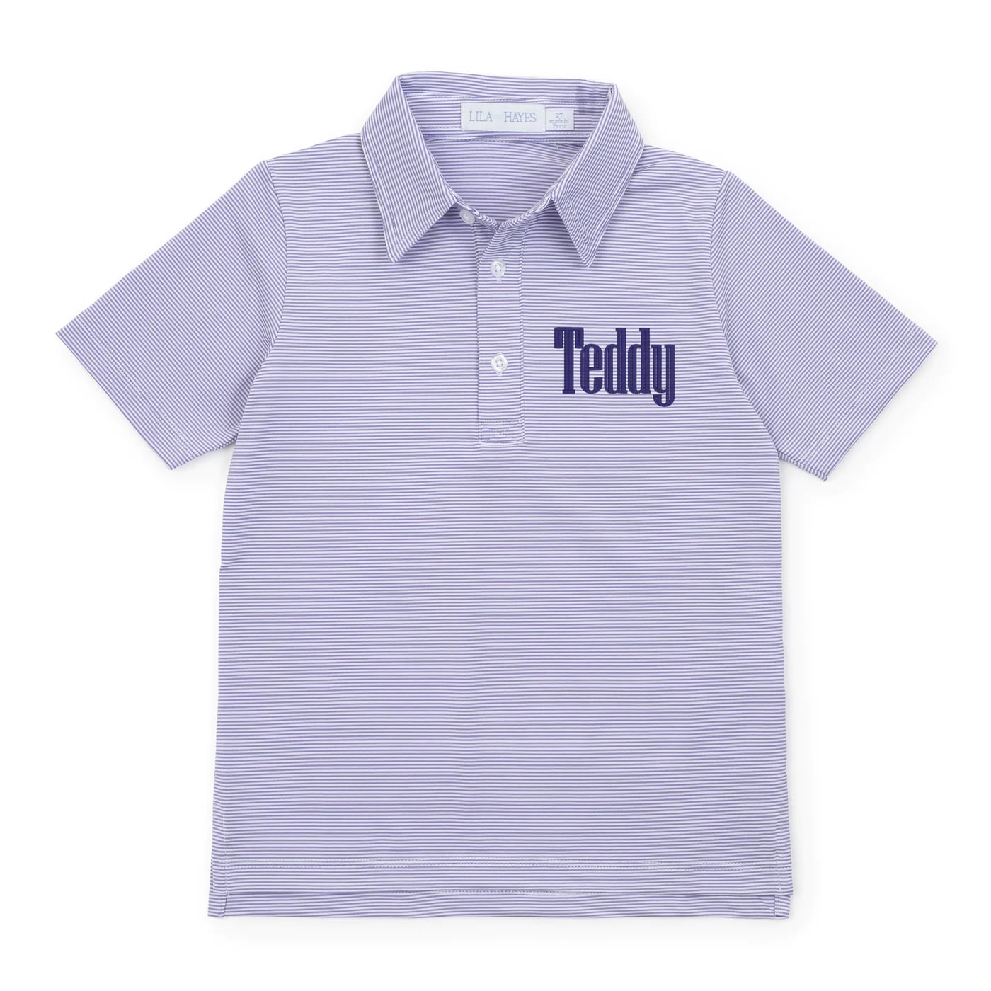 Will Performance Polo in Purple Stripes