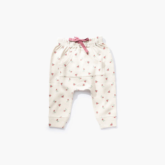 Organic Winter Rose Waffle Pants